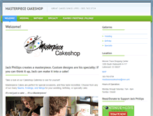 Tablet Screenshot of masterpiececakes.com